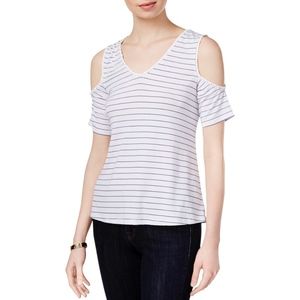 NWT! Maison Jules Cold Shoulder Top